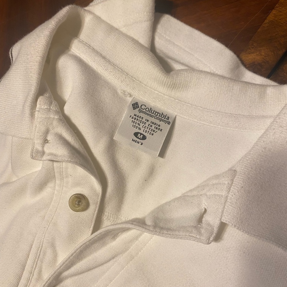 Columbia Men's White Polo Shirt - Picture 5 of 5